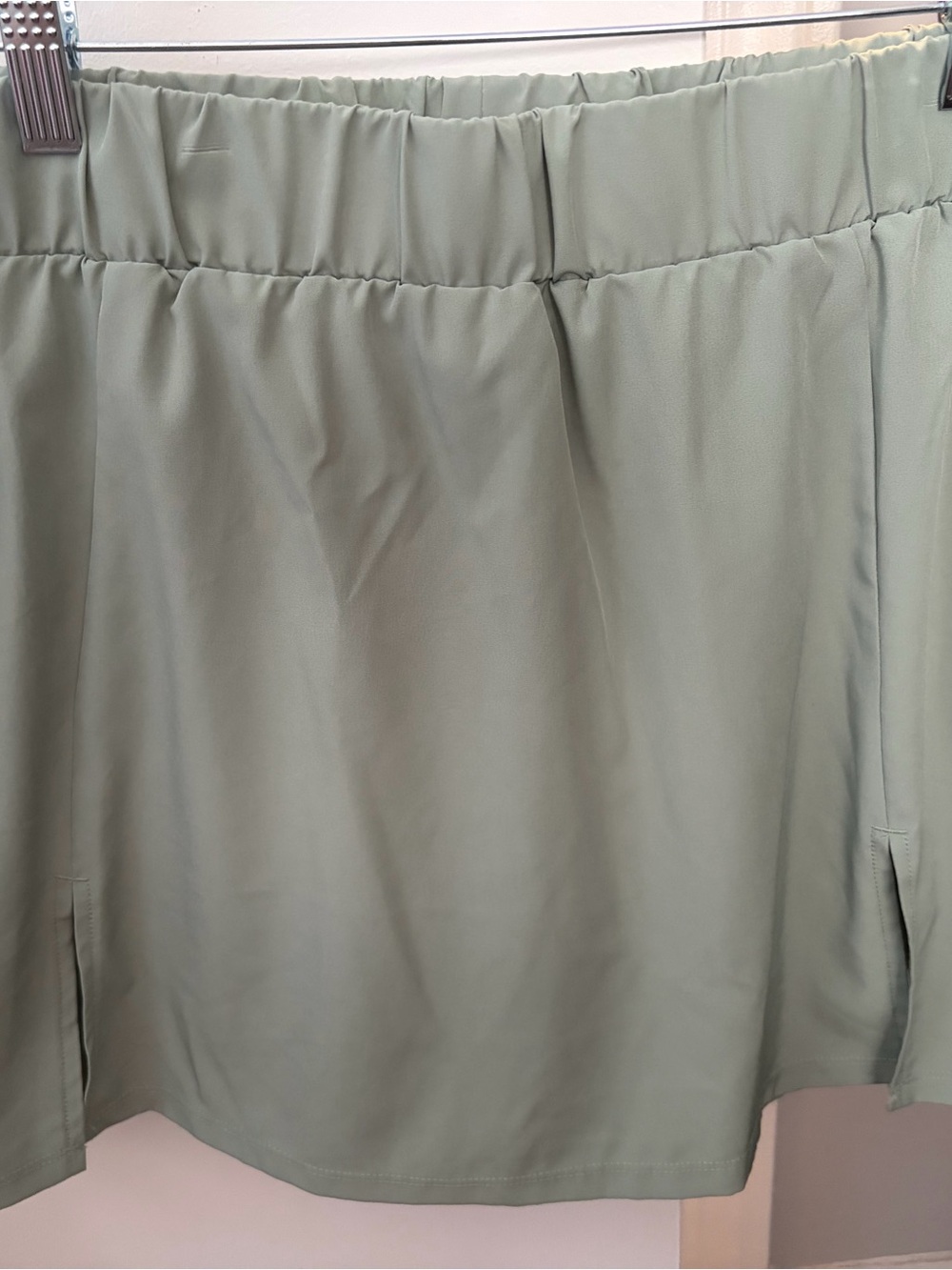 Light Sage Green Skort - Elastic Waist